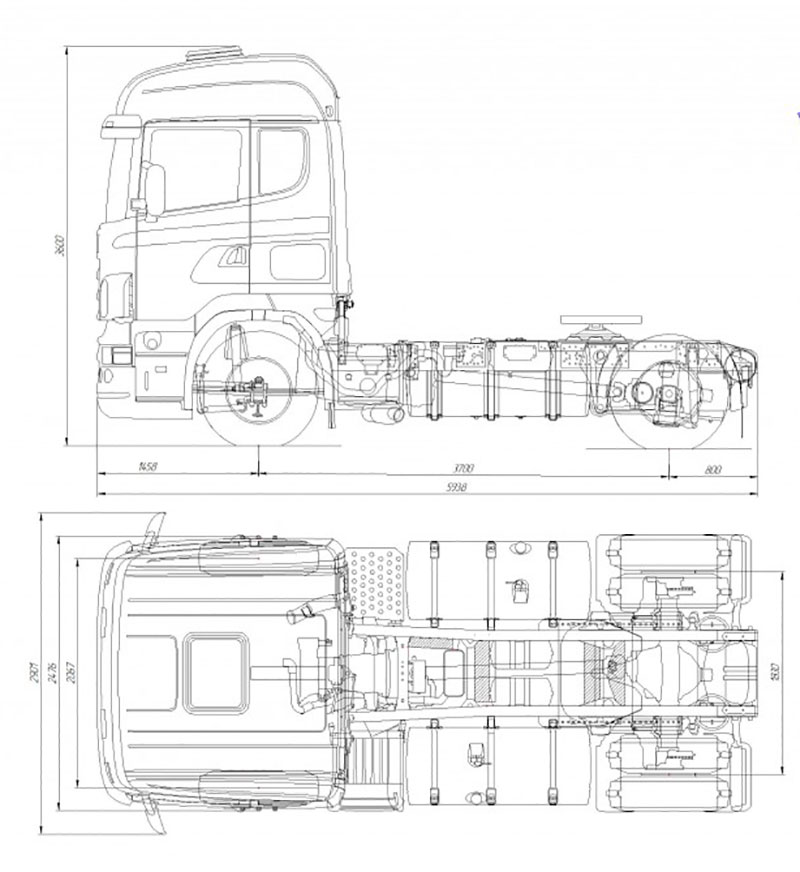 Схема грузовика Scania