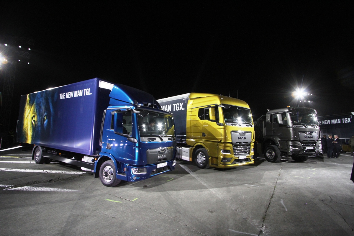 Обновлённые грузовики MAN на презентации в Испании