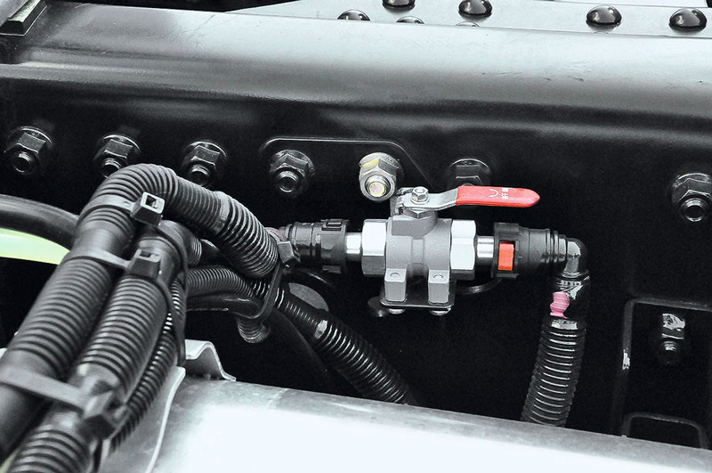 Ручка переключения жидкостного подогрева мотора седельного тягача FAW J7 