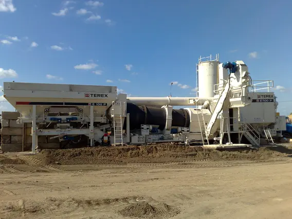 Мобильный асфальтобетонный завод Terex E100P 2008 года б/у фото 3