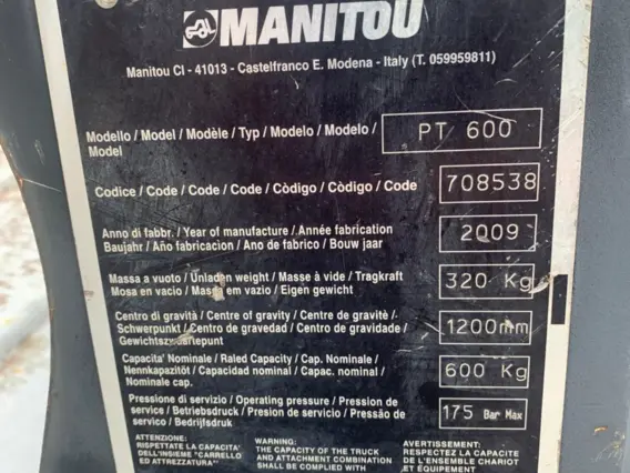 Телескопический погрузчик Manitou mt 1840 2011 года б/у фото 13