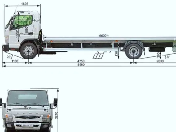 Шасси Mitsubishi FUSO CANTER TF 2025 года новый фото 3