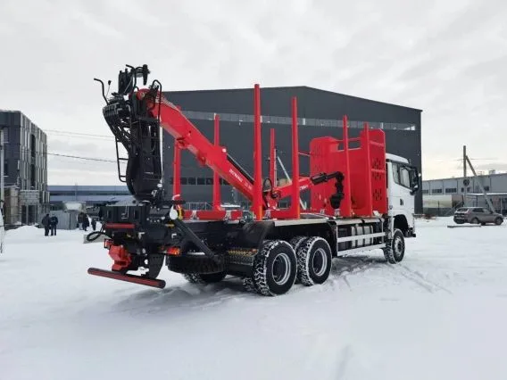 Лесовоз с КМУ Shacman X3000 (SX32586V385) ВЕЛMАШ ВМ10-86 2024 года новый фото 3