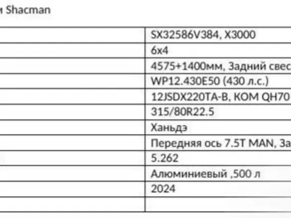 Мусоровоз Мусоровоз Shacman SX32586V384 6х4 430 л.с 2026 года новый фото 2