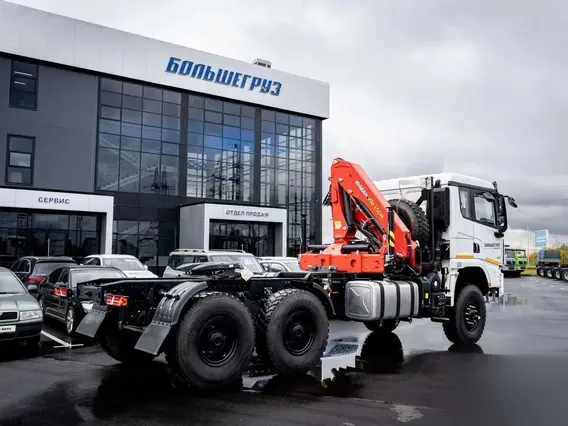Тягач с КМУ Shacman X3000 Инман ИМ-150N 2024 года новый фото 2