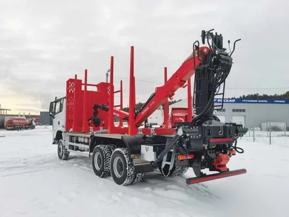 Лесовоз с КМУ Shacman X3000 (SX32586V385) ВЕЛMАШ ВМ10-86 2024 года новый фото 4