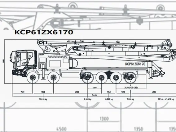 Бетононасос KCP 61ZX6170 2026 года новый фото 4