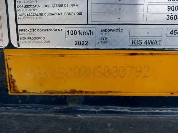 Полуприцеп самосвальный BODEX KIS 4WA1 2022 года б/у фото 11
