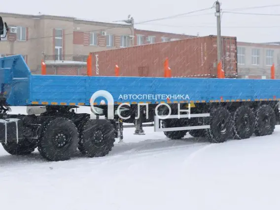 Бортовой Полуприцеп бортовой (длина 12 м, грузоподъемность 30 т, с кониками) 2025 года новый фото 9