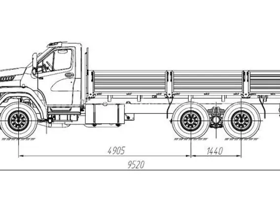 Бортовой Урал NEXT 73945 б/у