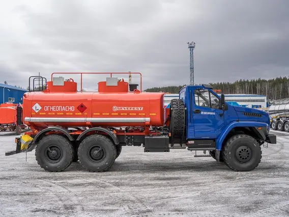 Автотопливозаправщик Топливозаправщик АТЗ-11-2Б УСТ 5453 Урал NEXT 4320-6951-72 доработка под ДОПОГ, УВЭОС 2025 года новый фото 4