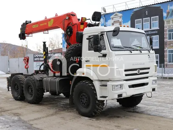 Тягач с КМУ Камаз 43118 2026 года новый