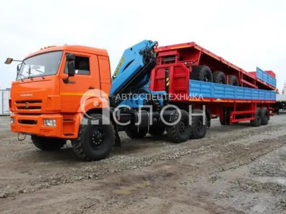 Тягач с КМУ Камаз 43118 2026 года новый