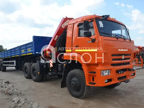 Тягач с КМУ Камаз 65222 2026 года новый фото 2