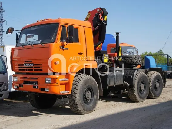 Тягач с КМУ Камаз 65222 2026 года новый фото 2