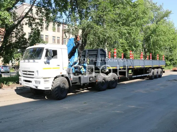 Тягач с КМУ Камаз 5350 2026 года новый фото 18