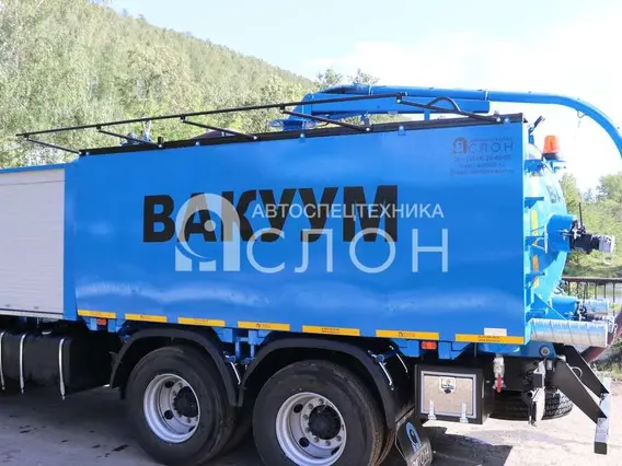Вакуумная автоцистерна Комбинированная каналопромывочная машина КМВС-6/5 на шасси КАМАЗ 65115-48 (насос DL-250) 2026 года новый фото 20