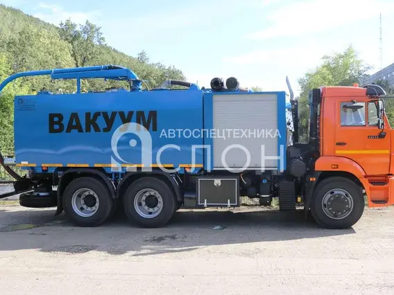 Вакуумная автоцистерна Комбинированная каналопромывочная машина КМВС-6/5 на шасси КАМАЗ 65115-48 (насос DL-250) 2026 года новый фото 3