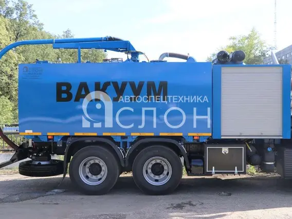 Вакуумная автоцистерна Комбинированная каналопромывочная машина КМВС-6/5 на шасси КАМАЗ 65115-48 (насос DL-250) 2026 года новый фото 4