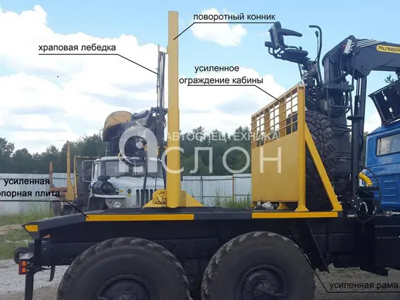 Лесовоз с КМУ Урал 5557 2026 года новый фото 4