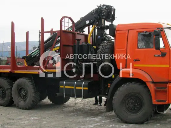 Лесовоз с КМУ Камаз 43118 2026 года новый