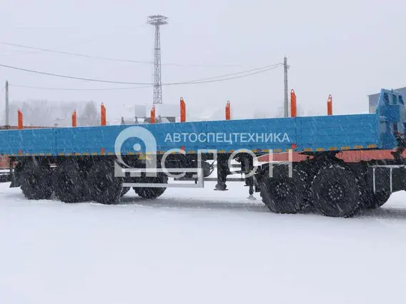 Бортовой Полуприцеп бортовой (длина 12 м, грузоподъемность 30 т, с кониками) 2026 года новый фото 2