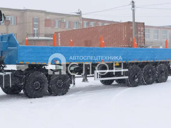 Бортовой Полуприцеп бортовой (длина 12 м, грузоподъемность 30 т, с кониками) 2026 года новый фото 9