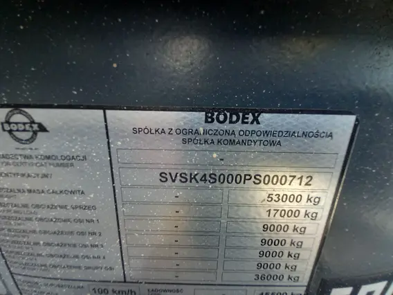 Самосвальный полуприцеп Bodex KIS 4WA1 2023 года б/у фото 7