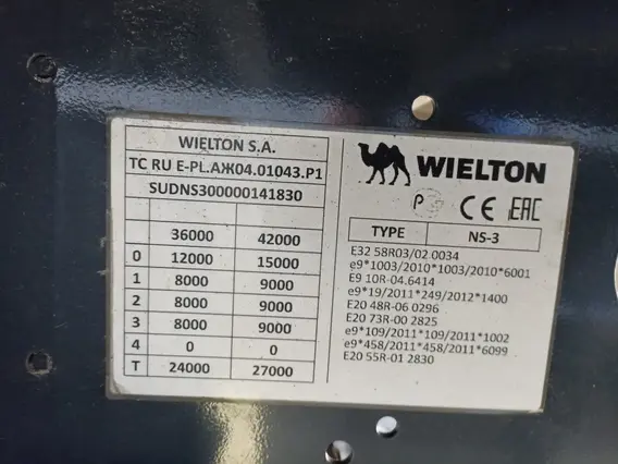 Грузовой полуприцеп общего назначения WIELTON NS3K 2023 года б/у фото 4