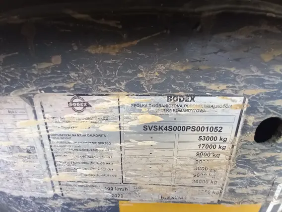 Самосвальный полуприцеп Bodex KIS 4WA1 2023 года б/у фото 8