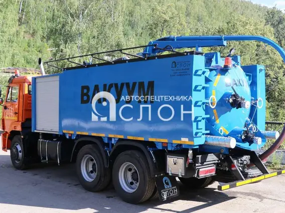Вакуумная автоцистерна Комбинированная каналопромывочная машина КМВС-6/5 на шасси КАМАЗ 65115-48 (насос DL-250) 2025 года новый фото 18