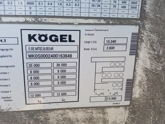 Полуприцеп-рефрижератор KOGEL SCB24 2013 года б/у фото 7
