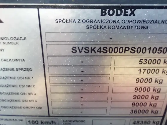 Самосвальный полуприцеп Bodex KIS 4WA1 2023 года б/у фото 10