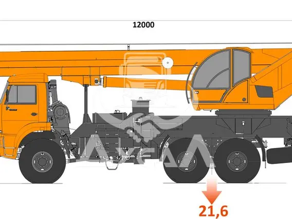 Автокран Камаз 65222 2020 года новый