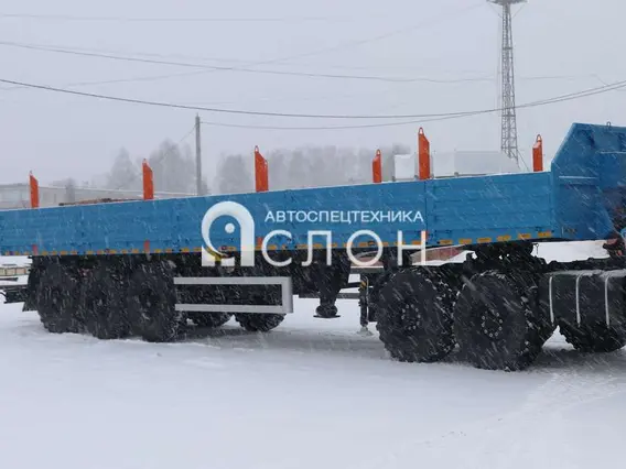 Бортовой Полуприцеп бортовой (длина 12 м, грузоподъемность 30 т, с кониками) 2025 года новый