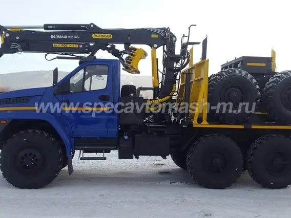 Лесовоз с КМУ Урал Next  55571  новый фото 2