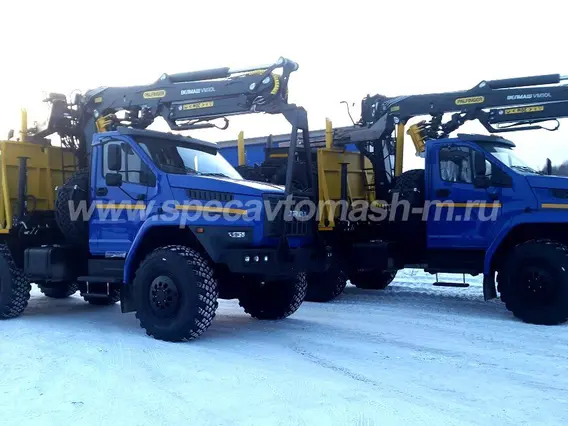 Лесовоз с КМУ Урал Next  55571  новый фото 4