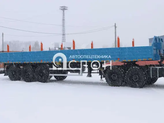 Бортовой Полуприцеп бортовой (длина 12 м, грузоподъемность 30 т, с кониками) 2025 года новый фото 2