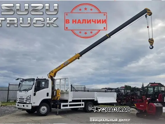 Бортовой грузовик Isuzu Elf с КМУ XCMG 2025 года новый