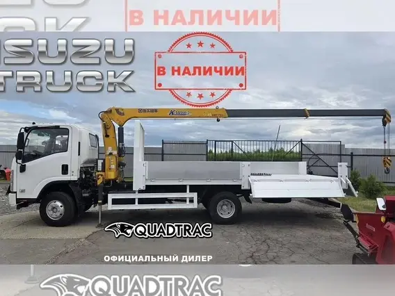 Бортовой грузовик Isuzu Elf с КМУ XCMG 2025 года новый фото 2
