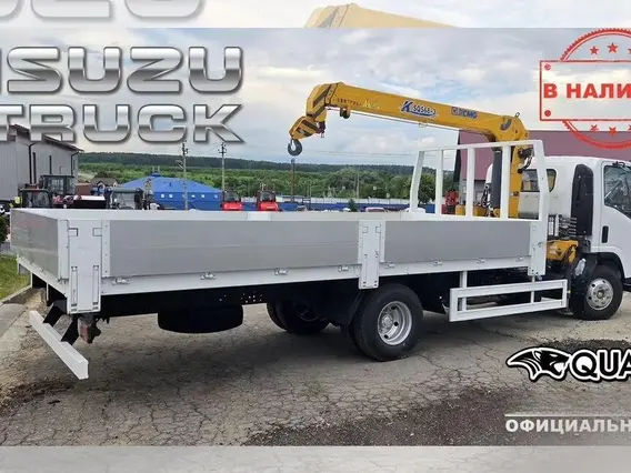 Бортовой грузовик Isuzu Elf с КМУ XCMG 2025 года новый фото 4