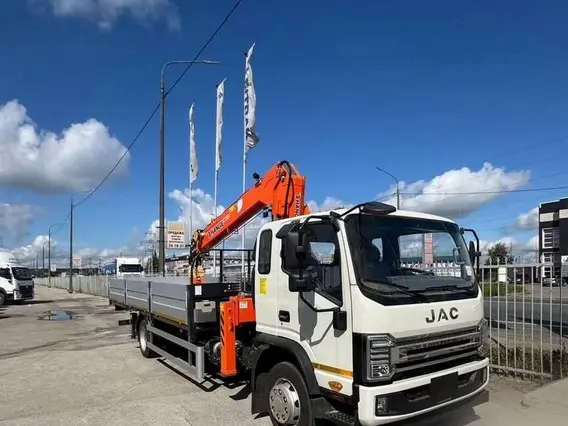 Бортовой грузовик JAC N120 с КМУ HANGIL HGC 515 2024 года новый