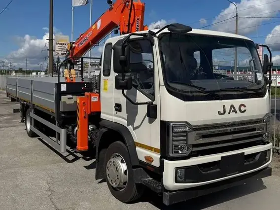 Бортовой грузовик JAC N120 с КМУ HANGIL HGC 515 2024 года новый фото 22