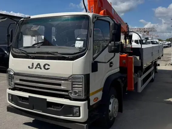 Бортовой грузовик JAC N120 с КМУ HANGIL HGC 515 2024 года новый фото 23