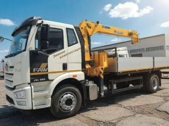 Манипулятор-самопогрузчик FAW J6L XCMG SQS125-4 2025 года новый фото 2