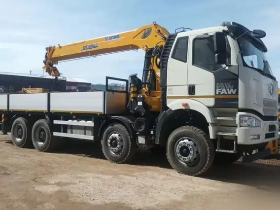 Манипулятор-самопогрузчик FAW CA3310 XCMG SQS350RU-5 2026 года новый фото 3