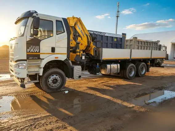 Манипулятор-самопогрузчик FAW J6P XCMG SQZ330-6 2026 года новый