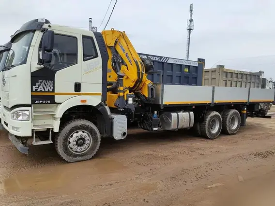 Манипулятор-самопогрузчик FAW J6P XCMG SQZ330-6 2026 года новый фото 5
