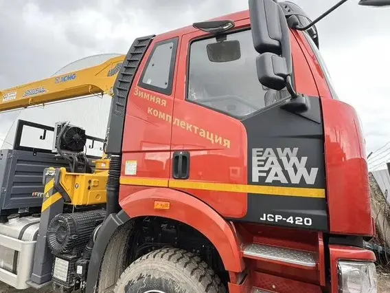 Манипулятор-самопогрузчик FAW J6P XCMG SQS300RU-5 2026 года новый фото 3