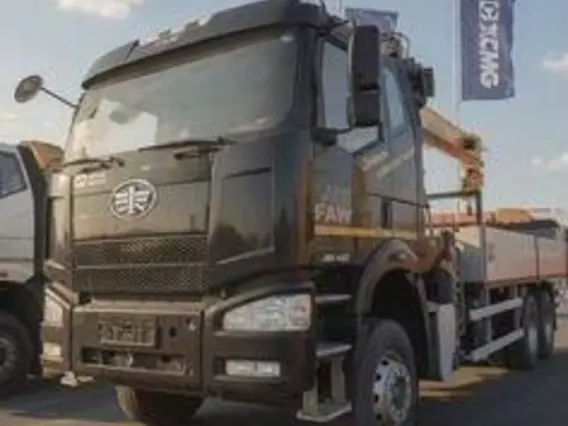 Бортовой грузовик FAW J6P CA3250 с КМУ XCMG, 2025 2026 года б/у фото 2